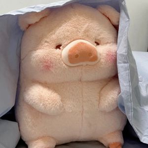 Lulu Pig Plush Toy Cute Bed Pillow Healing Overeating Pig Doll Girlfriend Birthday Gift Soft Stuffed Animal Toy for All Ages