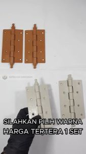 ENGSEL PINTU KAMAR MANDI COKLAT DAN PUTIH BAHAN PVC KUALITAS OKE