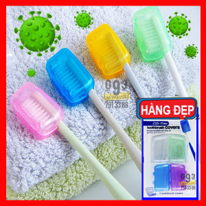 Combo 4 Cái bọc đầu bàn chải đánh răng du lịch tiện lợi