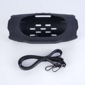 SIKAI Silicone Protective Case Cover for JBL Charge6 Bluetooth Speaker Soft Sleeve with Shoulder Strap for JBL Charge 6 Accessor