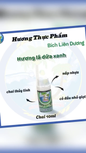 [Chai 10ml] Hương lá dứa xanh_Hương thực phẩm Bích Liên Dương