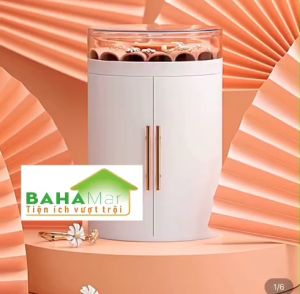HỘP ĐỰNG TRANG SỨC ĐỂ BÀN 5 TẦNG "BAHAMAR" Thiết kế Hình Trụ có 4 tầng ngăn kéo đủ lớn để đựng dây chuyền vòng tay nhẫn bông tai vòng xích trâm cài đầu và các đồ trang sức khác.