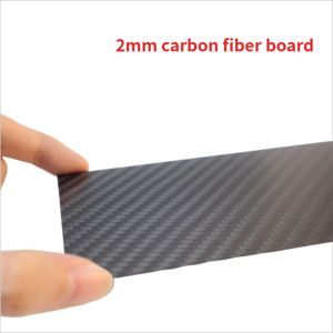 Easy to Install 125mm X 75mm Real Carbon Fiber Plate Panel Sheet 0.5/1/1.5/2/3/4/5mm Thickness Composite Hardness Material for D