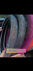 Universal Cover Setir Mobil / Cover Setir Mobil/Berlian Imitasi Warna-Warni Untuk Interior Mobil