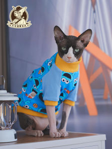 Thickened Long Sleeve Sweatshirt Big Fluffy Pure Cotton No Hair Cat T-Shirt Disney Style Pet Clothing for Dogs Cotton Jacket