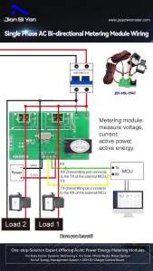 JSY-MK-194T Two Way Open CT Two Ways Current Transformer Bidirectional Measurement PCBA Energy Meter