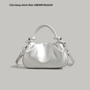 URCDN RDALVO | Túi Xách Đa Năng Phụ Nữ Màu Bạc Đơn Giản
