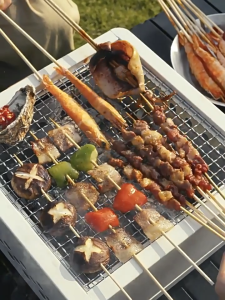 Portable Outdoor Charcoal Barbecue Grill Stove Drawer BBQ Grill Camping Picnic Party Panggangan Barbeku Arang Stove 烧烤架
