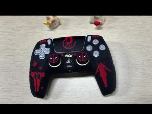 Controller Skin Shell Silicone Cover Case for PS5 Controller with Rubber Thumb Grip Gaps Touch Pad Sticker For PS5 Fit In Dock