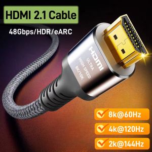 MIZIQIER 8K HDMI 2.1 Cable 48Gbps Ultra High-Speed HDMI Cables 8K 60Hz 4K 120Hz EARC Compatible for TV/PS5/PS4/Xbox/Projector