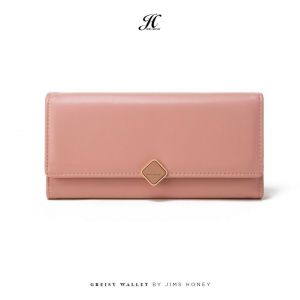 Jimshoney - GREISY WALLET Dompet Panjang Polos Wanita Simpel free box