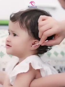 Tăm Bông Sơ Sinh Kichilachi Tăm Bông Cho Bé Thân Giấy Đầu Nhỏ