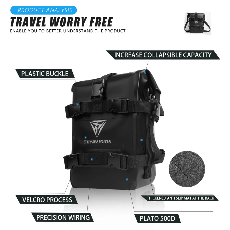 UPIKIT Borsa per Barra di Protezione Telaio Paraurti Moto per BMW GS 1200 R1200GS ADV Adventure