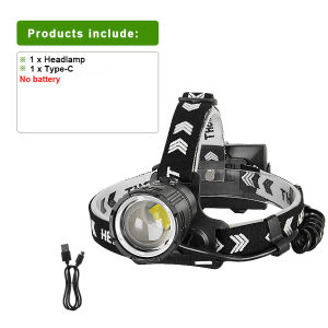 Đèn Pha Sạc Siêu Sáng Xiviio XHP360 3 Chế Độ Đèn Pha LED Công Suất Cao Với Tính Năng Thu Phóng Bằng Kính Thiên Văn Để Cắm Trại Leo Núi