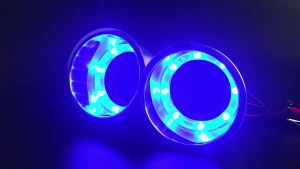 2Pcs Cup Drink Holder 12V LED Built-in Stainless Steel Cup Drink Holder for Marine Yacht/RV