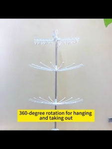 Baby Children Foldable Clothes Drying Rack 3 Tier Anti Slip Space Saving for Socks Towels Outdoor