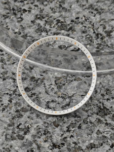 Đồng Hồ Cơ Quy Mô Vòng NH35 Mặt Số Lắp Ráp Phần Trang Trại Gỗ Sồi Bề Mặt Lặn Vòng Tròn Sk007 Đơn Gấp Thép Không Gỉ Móc Cài