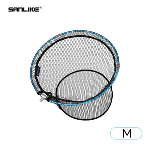 SANLIKE | SAN LIKE Folding Fishing Net Frame Rubber Net 12mm Screw Adapter Aluminum Frame Fishing Net Folding Bead Frame Large Dip Net