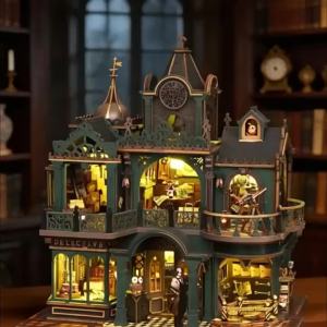 New DIY Doll House Case Wooden Miniature Furniture Dollhouse Handmade Model Assembly Toys for Children Girls Birthday Gifts