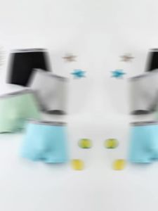 Bộ 4 Món Quần Đùi Trơn Màu Cho Bé Trai Đồ Lót Thoải Mái Đa Năng Chất Liệu Thun Polyester Lớp Lót Đơn Giản Cho Bé Trai