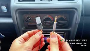 Olaf | In-Car Bluetooth Audio Receiver USB To 3.5mm Jack Car Audio Aux Bluetooth Handsfree Adapter For Car Speaker With Mic Transmitter