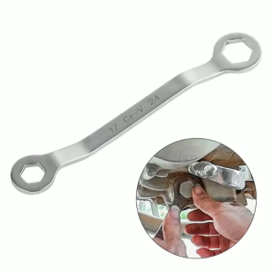 Cờ Lê Bản Dẹp 2 Vòng Lục Giác 17-24mm Tay Cầm Cong Thoải Mái An Toàn Cấu Trúc Thép CrV Bền Bỉ Dùng Vặn Mở Đai Ốc