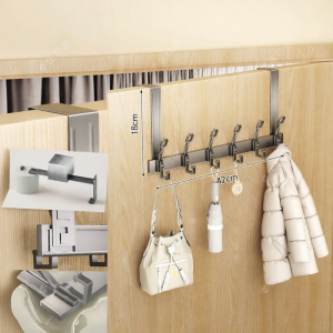 LOCIKA | Adjustable Over-the-Door Clothes Hanger No Drilling Required