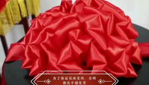 Housewarming big red ball  Housewarming Big Red Flower Ball Hanging Door Entering the House Joining the Wedding Room Wedding Red Silk Cloth Red Silk Ball Red Cloth