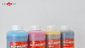 PP Supplies - CUYI 1000ml/1Liter Eco-Solvent Ink For Large Format Printer (CMYK)