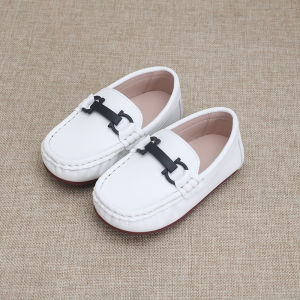 1-3 Years Old Baby Toddler Shoes Slip-on Kids Gommino Boy Leather Shoes Flats Soft Bottom Childrens Shoes Spring and Autumn