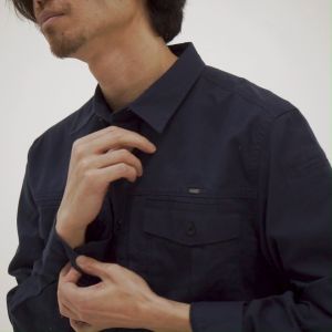 M.Gee Kemeja Kerja Outdoor Lengan Panjang GORDON C059 NAVY