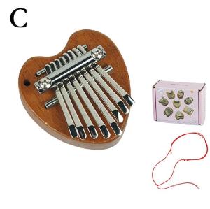 Mini Kalimba 8 Key Thumb Piano 1 Pack Water Drop Style Cute Instrument Portable Exquisite Gift Set for Kids