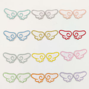 Exquisite Angel Wings Self Adhesive Embroidery Patch Adhesive Phone Case Notebook DIY Stationery Backpack Decoration Clothing