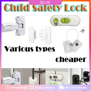 Baby Safety Lock Refrigerator Lock Child Anti-clamping Cabinet Door Lock Door Stopper Freezer Lock