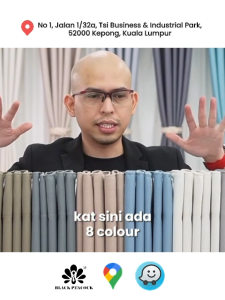 BlackPeacock【Ready Stock】Spring Blackout Curtain 90%-99%/Kalis Cahaya Langsir/Gaya Hotel Moden Tebal