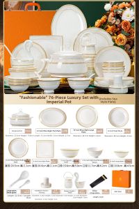 mornenjoy | Luxury Ceramic Dinnerware Set Gift Box