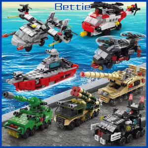 BETTIE Mainan Anak Laki-laki 6IN1 Mainan murah isi banyak Polisi Blok City Brick