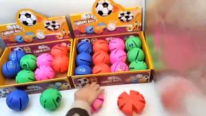 Mini Magic Flat Ball LED / Mainan Edukasi Anak / Mainan Lempar Bola UFO Bisa Ditekan
