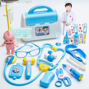 22Pcs Set Pretend Play Doctor Kit Tools Educational Kids Toy/ 22Pcs Mainan Doktor