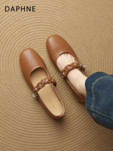 Daphne | Vintage Comfortable Shallow Mouth Flat Shoes