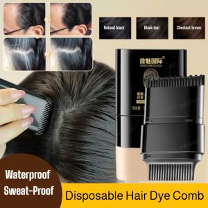 Hair dye comb to cover gray hair disposable hair dye stick Black hair stick 首魅美发棒一次性染发剂
