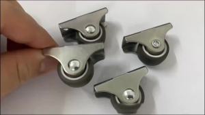1/1.25/1.5" Mini Caster Wheels4/8pcs Rigid Fixed Rubber CasterFurniture Linear WheelLow Profile CastersDIY Rolling Pulley