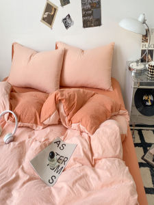 Pure Color Cotton Duvet Cover Single Piece 100% Cotton Modern Minimalist Style Warmth Retention Diagonal Weave Fabric