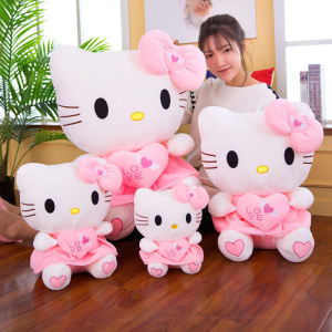 Kitty Cat Plush Toy Girls Birthday Gift Cute Doll Children Sleeping Pillow Hello Kitty Cat Soft Stuffed Toy for Teens