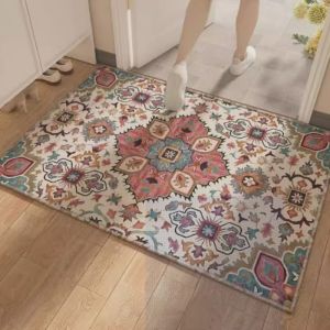 Thảm Trải Sàn Phong Cách Bohemian VIKAMA Chống Trơn Trượt Chống Bám Bẩn Trang Trí Nội Thất Cho Phòng Ngủ Hành Lang Lối Vào - Chất Liệu Polyester Có Thể Giặt Máy