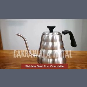 PROMO One Two Cups Teko Air Panas Coffee Teko Maker Pot V60 Drip 1.2L dengan Termometer