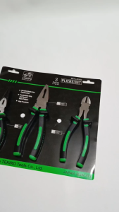 Tang Tekiro Set 3 Pcs - Tang Kombinasi 7 Inch + Tang Potong 6 Inch + Tang Lancip 6 Inch / Tang Paket