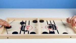 Game Mainan Papan Kayu Karambol Tembak // Mainan Anak Slingpuck Board Carom Battle