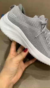 Giày chạy bộ Skechers Untra Flex Glimmer Sky cho nữ màu ghi