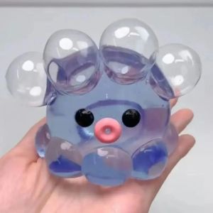 Squishy Bubble Pop Fidget Toy Squeeze Sensory Ball & Octopus Popper Anti-Anxiety Toy for Kids ASMR Fun Party Gift